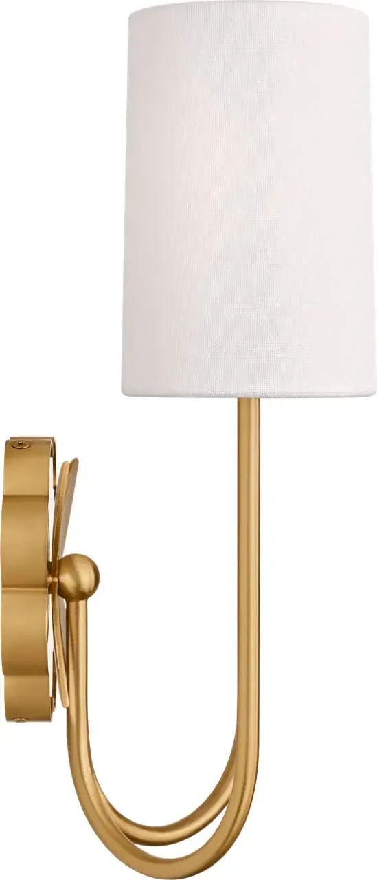 Spencer 13" Double Sconce in Burnished Brass - Image 3