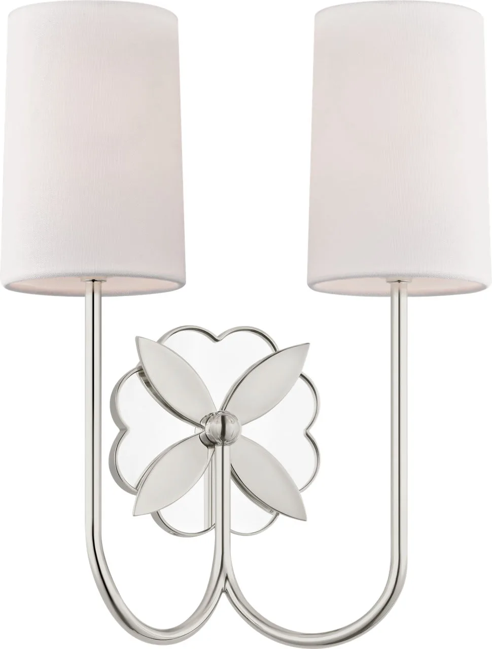 Spencer 13" Double Sconce in Polished Nickel