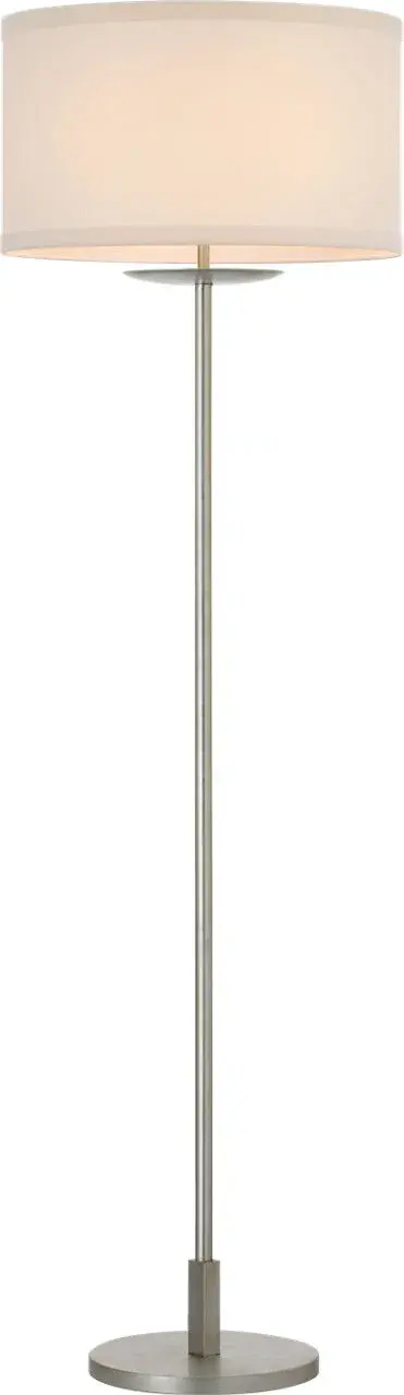 Walker 58" Cordless Floor Lamp in Burnished Silver Leaf with Linen Shade - Image 2