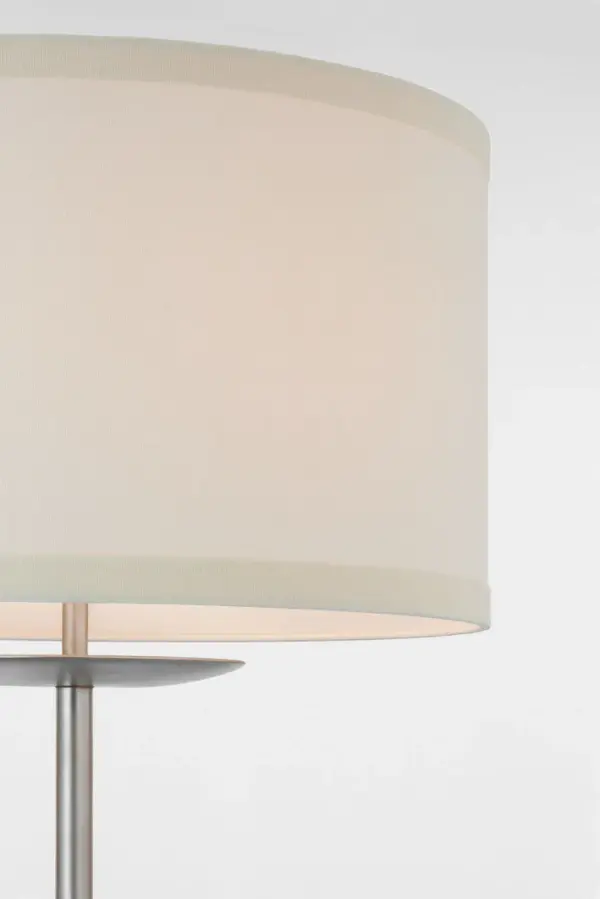 Walker 58" Cordless Floor Lamp in Burnished Silver Leaf with Linen Shade - Image 6