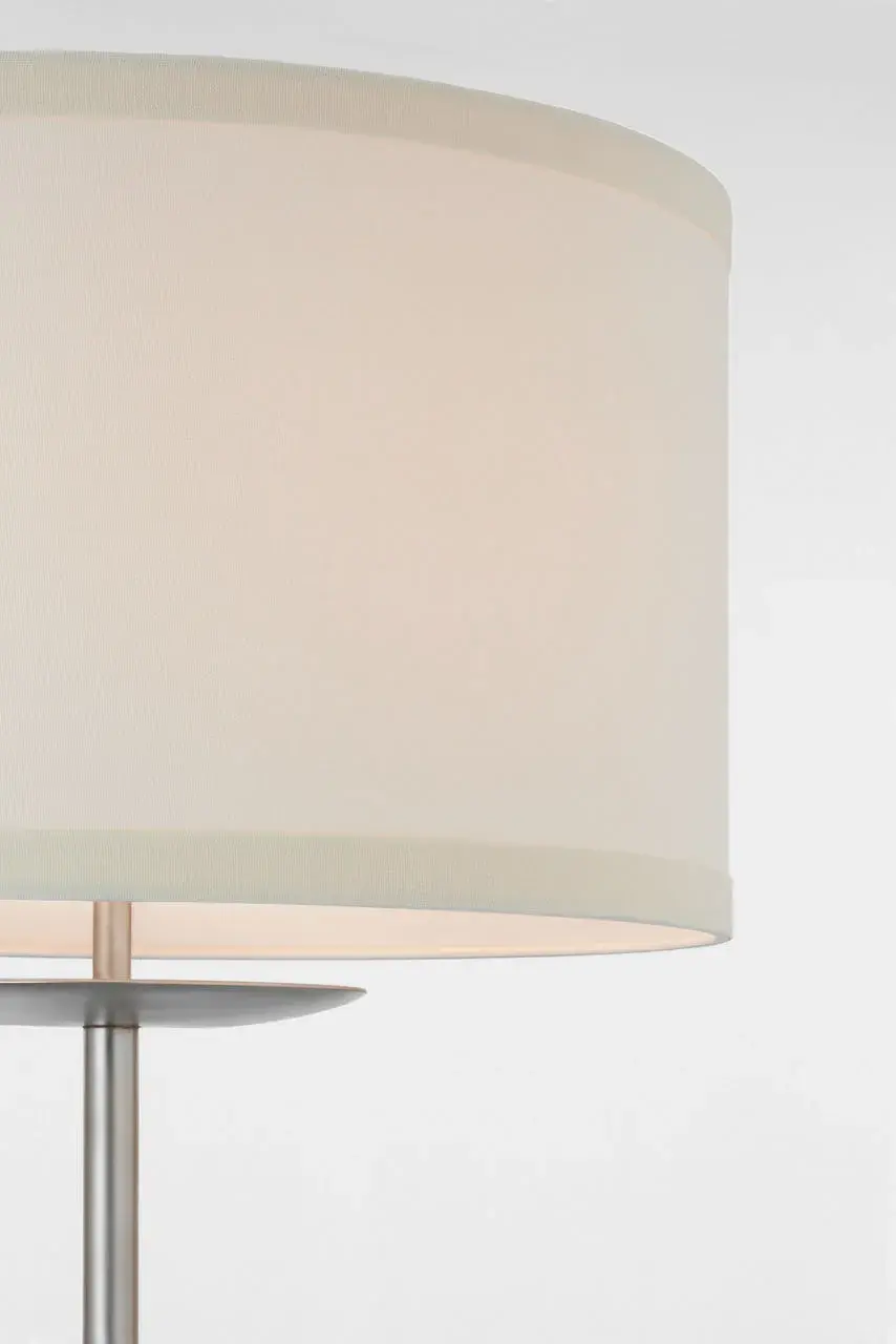 Walker 58" Cordless Floor Lamp in Burnished Silver Leaf with Linen Shade - Image 6