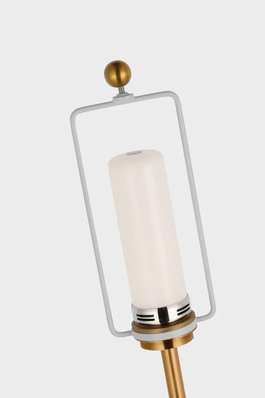 Elsie Cordless Table Lamp in Blush with Linen Shade - Image 3