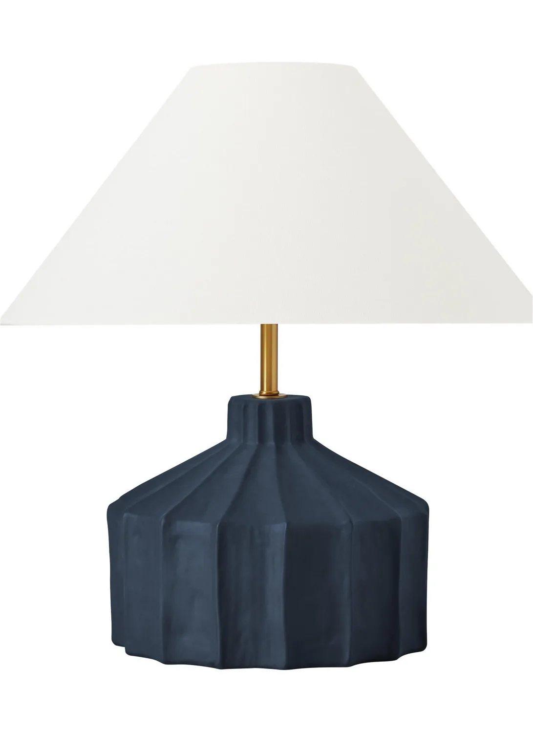 Veneto One Light Table Lamp in Matte Medium Blue Wash