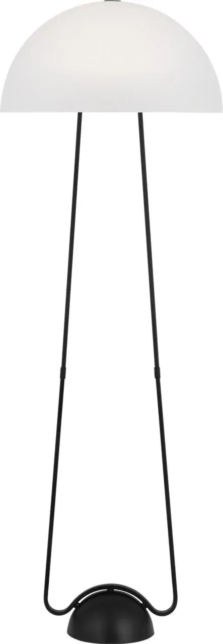 Nido One Light Floor Lamp in Midnight Black - Image 1