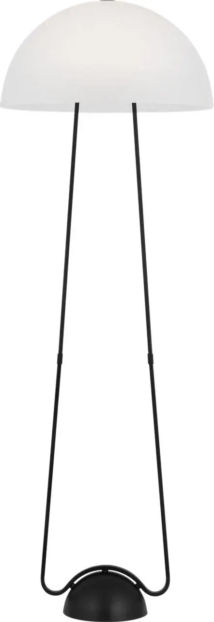The Nido floor lamp combines vintage open-globe design with contemporary sophistication. Its distinctive silhouette and clean lines make it a stunning focal point that works across multiple decor styles. - alternate view