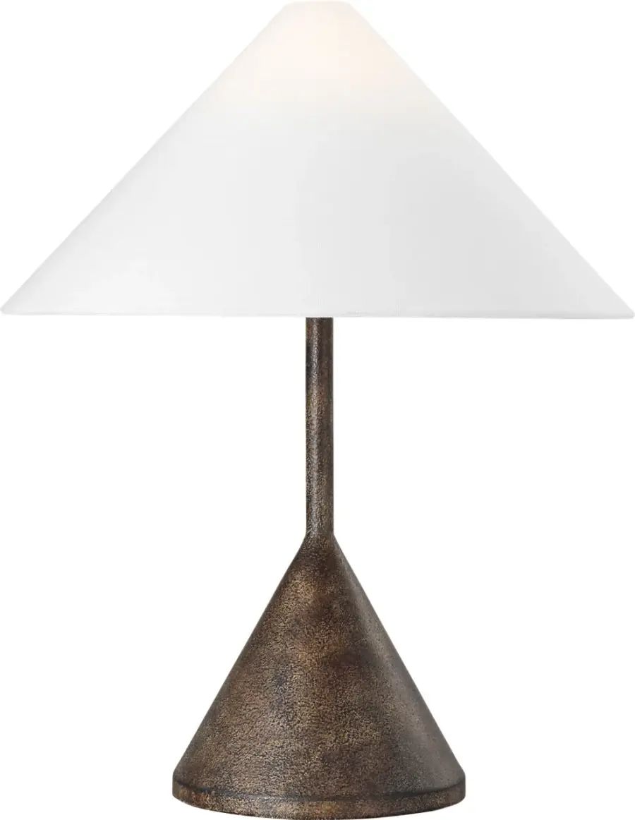 Brachion Medium Table Lamp in Rustic Bronze - Image 2