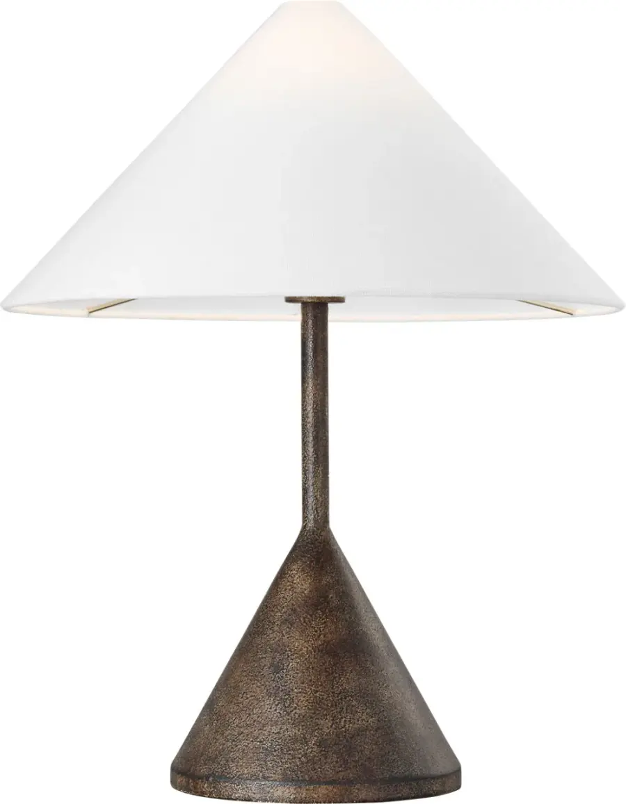 Brachion Medium Table Lamp in Rustic Bronze - Image 4