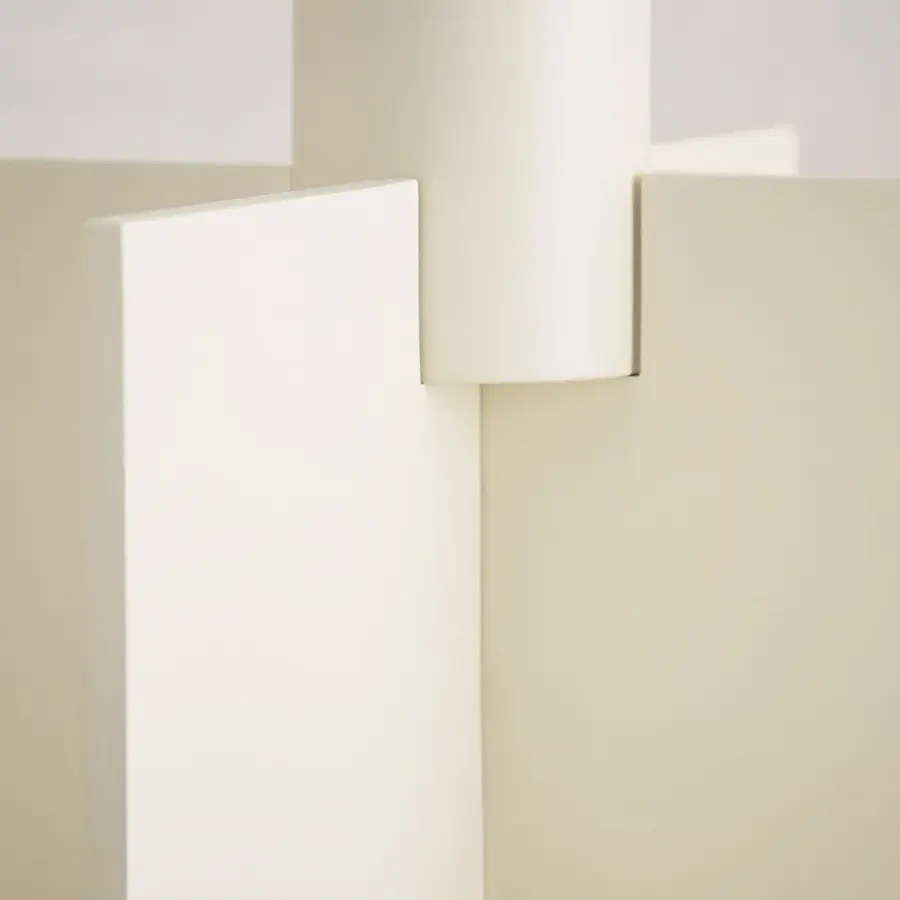 Blocco Small Table Lamp in Soft Linen - Image 9