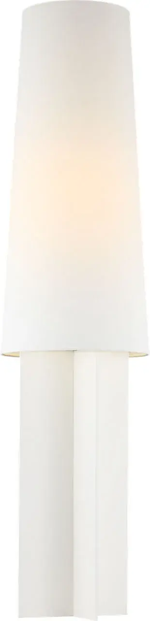 Blocco Medium Floor Lamp in Soft Linen - Image 4