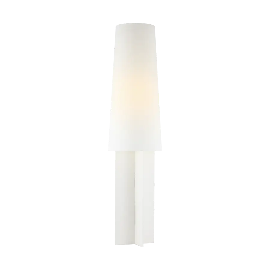Blocco Medium Floor Lamp in Soft Linen - Image 5