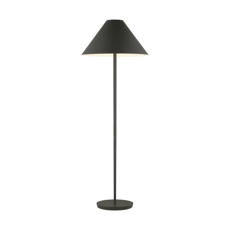 Contra Medium Floor Lamp in Matte Charcoal Black - Image 3
