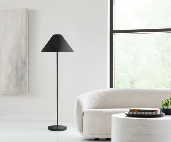Contra Medium Floor Lamp in Matte Charcoal Black - Image 10
