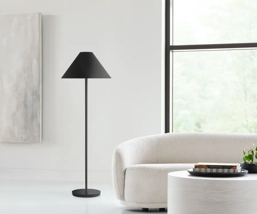 Contra Medium Floor Lamp in Matte Charcoal Black - Image 10