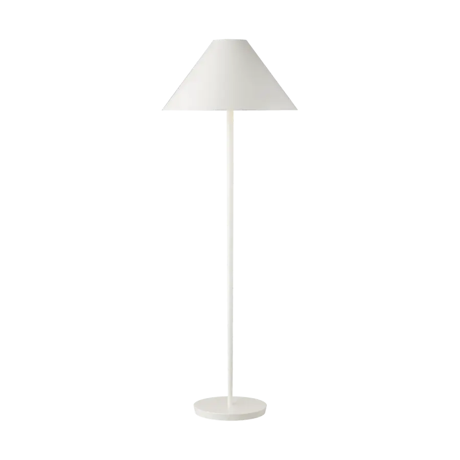 Contra Medium Floor Lamp in Soft Linen - Image 1