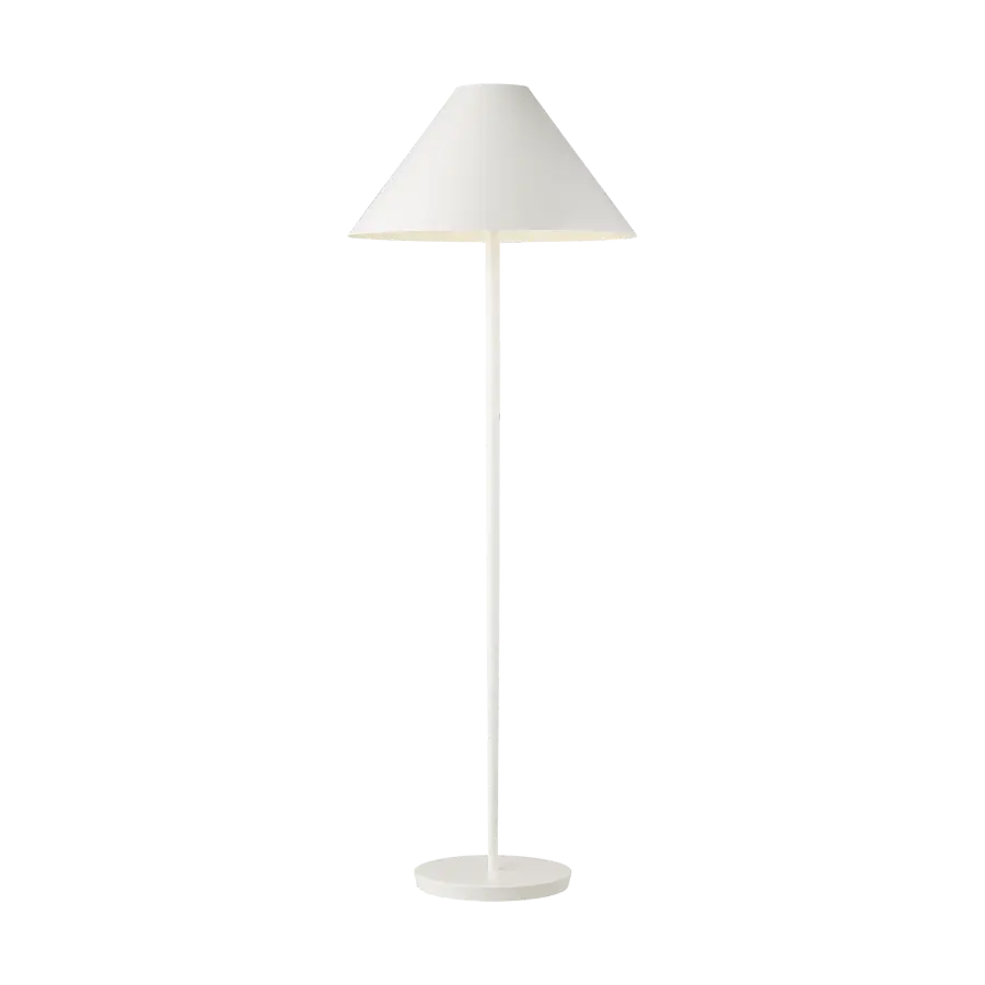 Contra Medium Floor Lamp in Soft Linen - Image 3