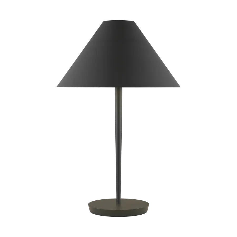 Contra Medium Table Lamp in Matte Charcoal Black - Image 1
