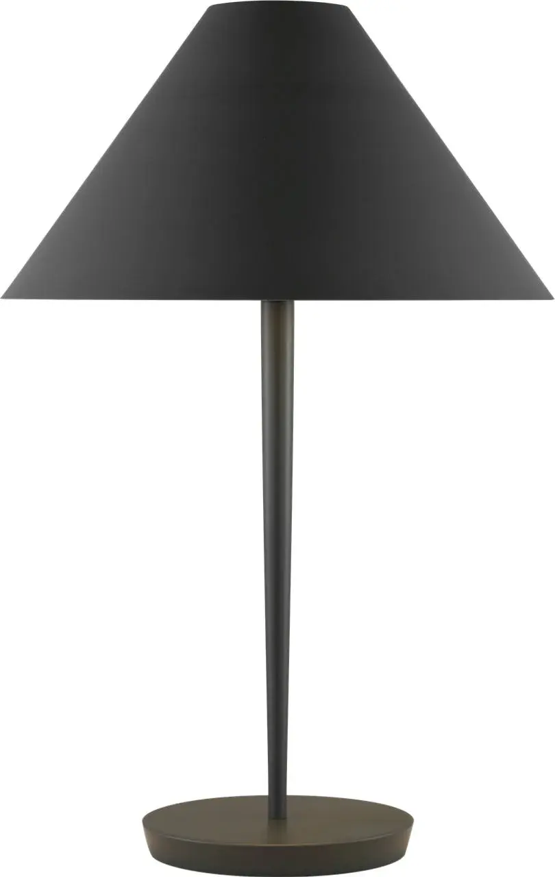 Contra Medium Table Lamp in Matte Charcoal Black - Image 2