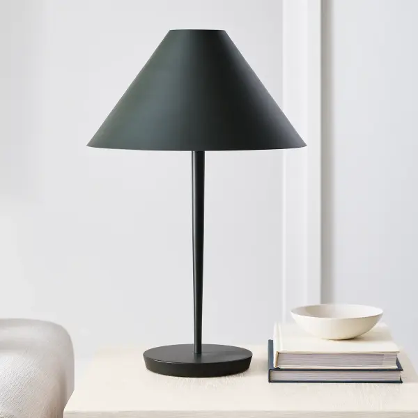 Contra Medium Table Lamp in Matte Charcoal Black - Image 12