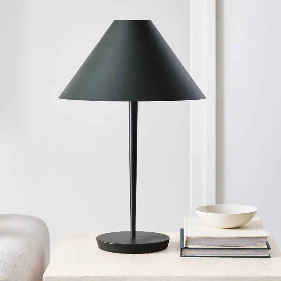 Contra Medium Table Lamp in Matte Charcoal Black - Image 12