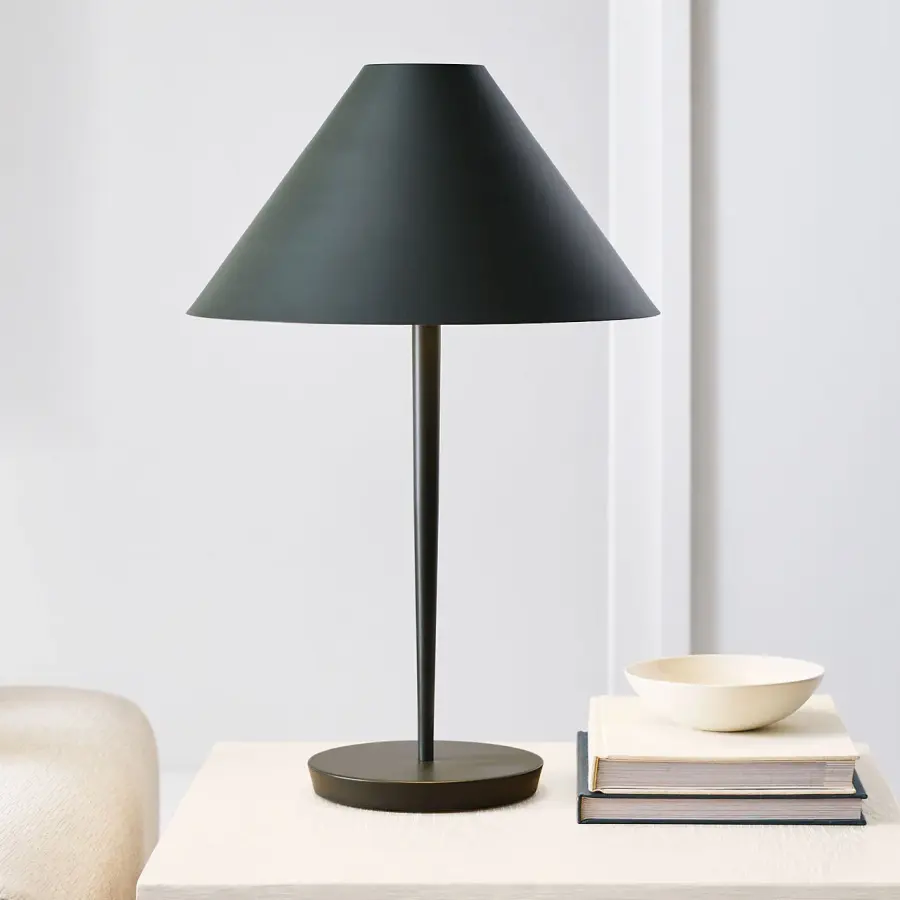 Contra Medium Table Lamp in Matte Charcoal Black - Image 14