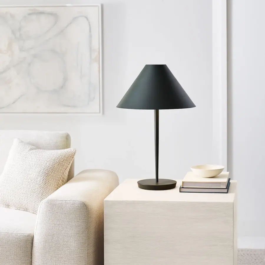 Contra Medium Table Lamp in Matte Charcoal Black - Image 18