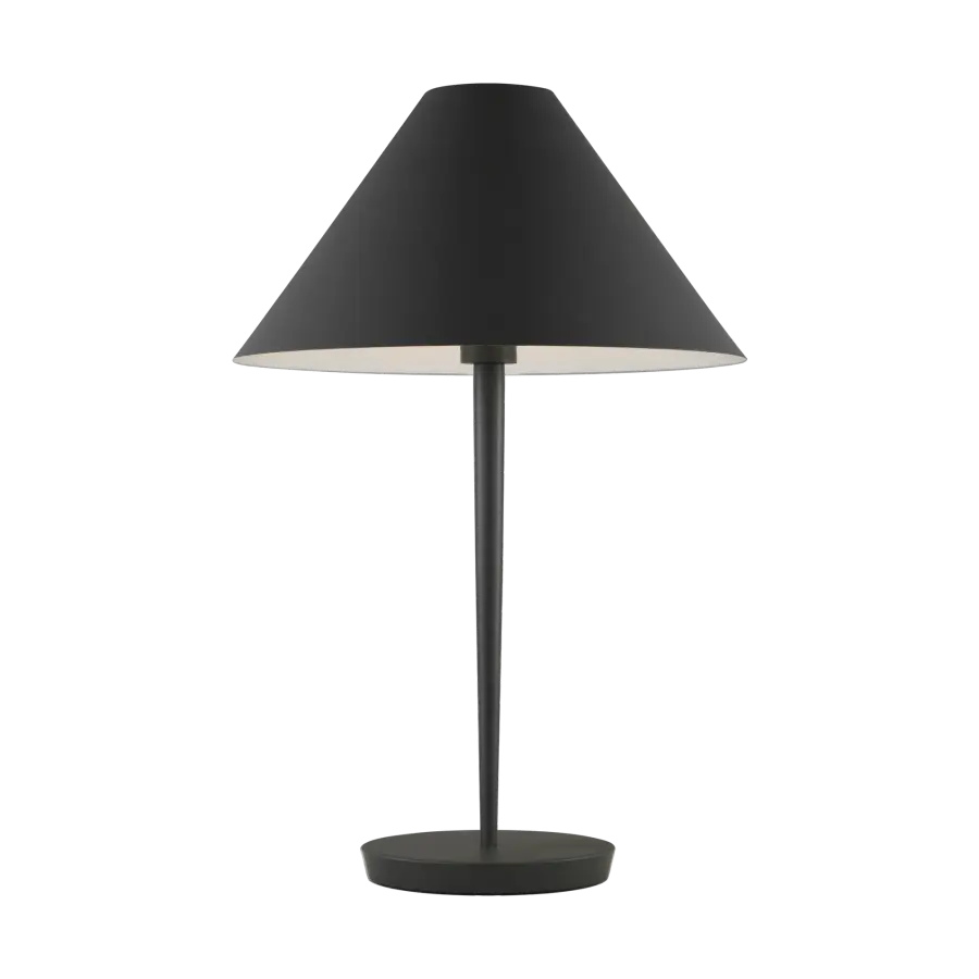 Contra Medium Table Lamp in Matte Charcoal Black - Image 4