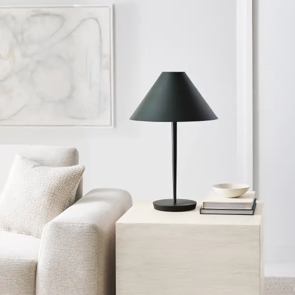 Contra Medium Table Lamp in Matte Charcoal Black - Image 6