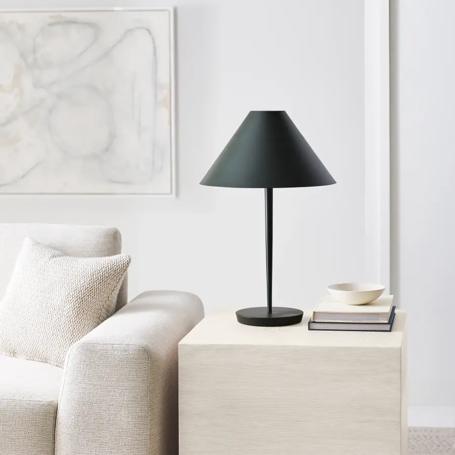 Contra Medium Table Lamp in Matte Charcoal Black - Image 6