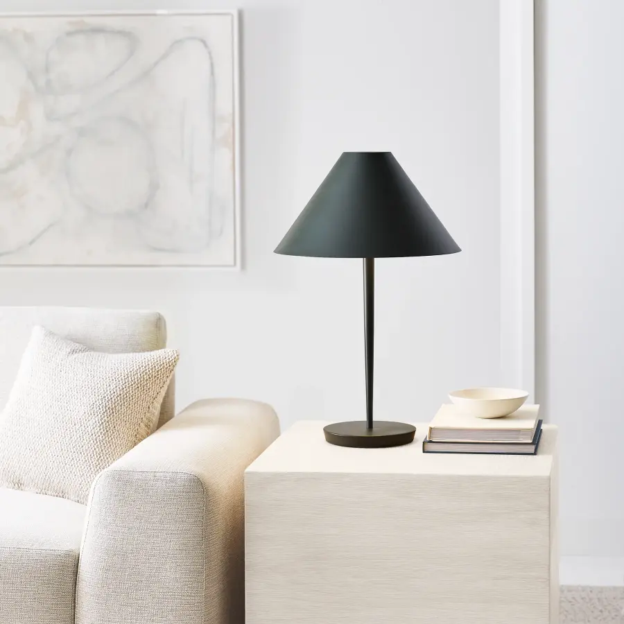 Contra Medium Table Lamp in Matte Charcoal Black - Image 9