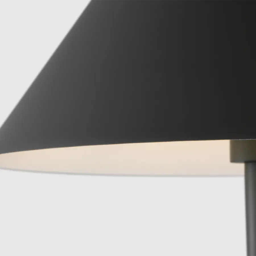 Contra Medium Table Lamp in Matte Charcoal Black - Image 10