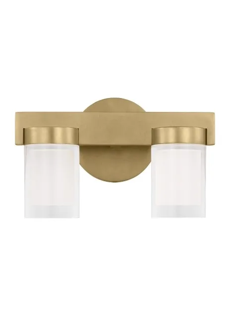 Esfera LED Bath Vanity in Natural Brass