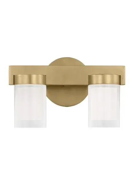 A sophisticated bath sconce that combines geometric precision with luxurious materials. The crystal prisms create dimensional light play while the natural brass finish adds warmth. Ideal for modern bathrooms seeking designer-level detail.