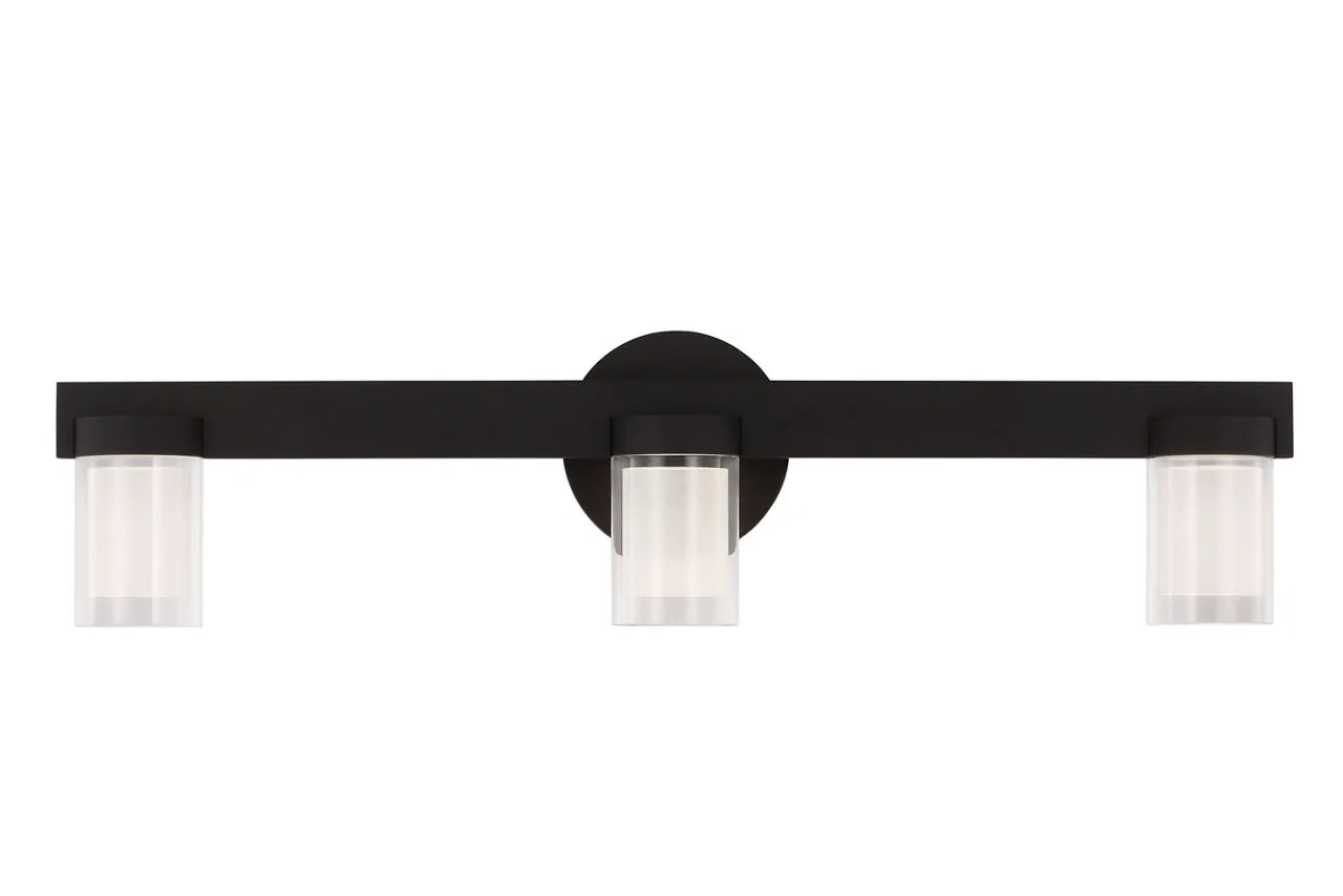 Esfera LED Bath Light in Nightshade Black