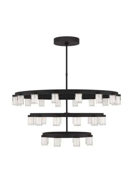 Esfera LED Chandelier in Nightshade Black