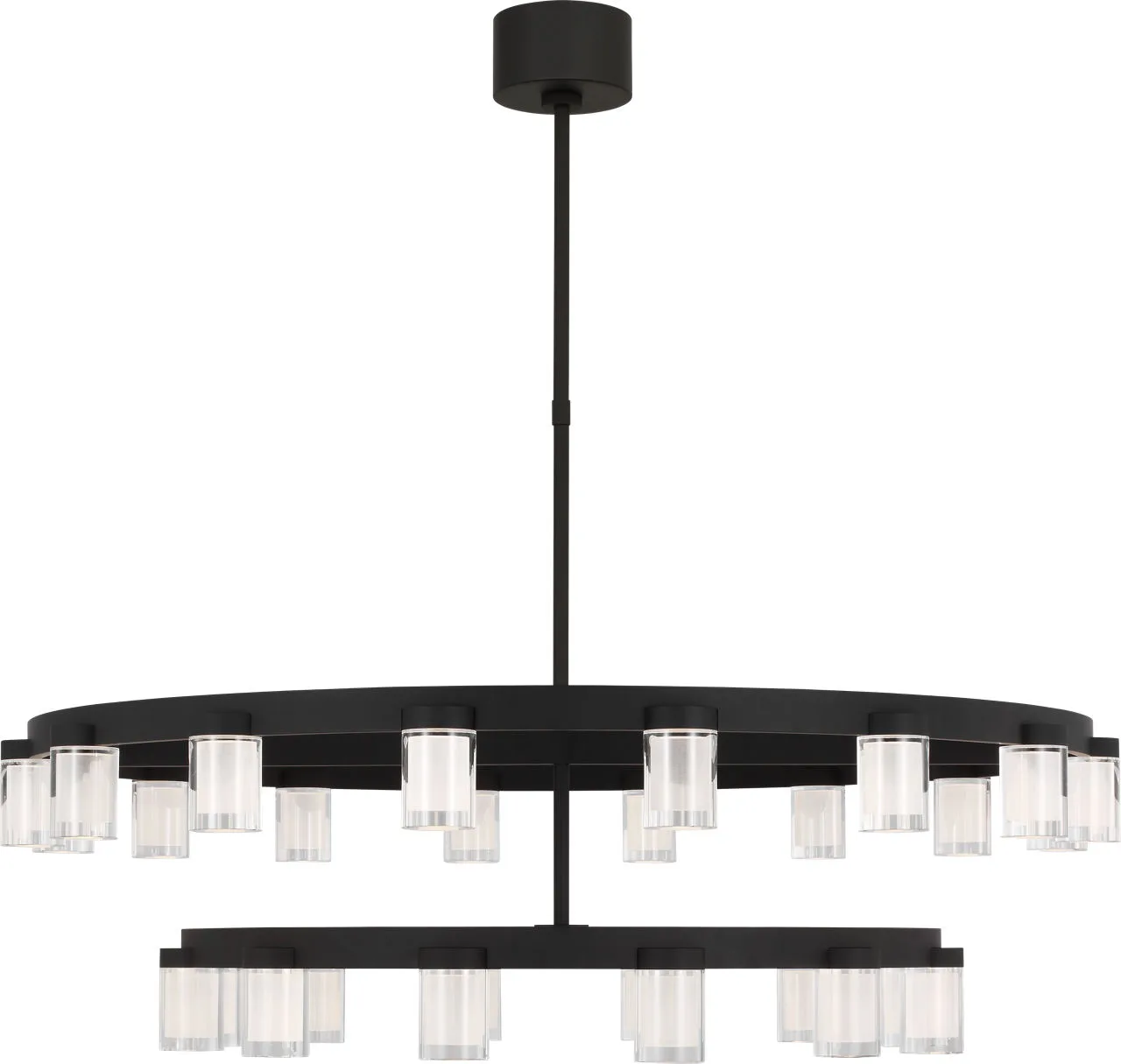 Esfera Two Tier X-Large Chandelier Nightshade Black 2700K 90 CRI