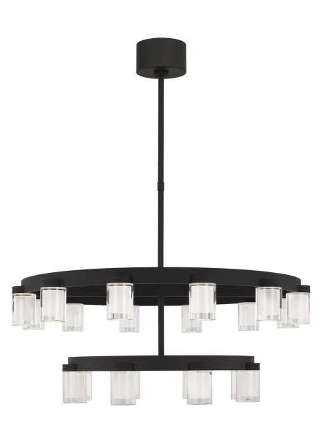 Esfera LED Chandelier in Nightshade Black
