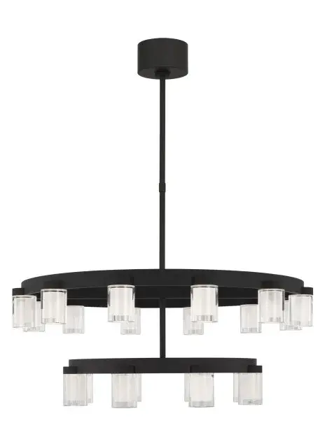 Esfera LED Chandelier in Nightshade Black