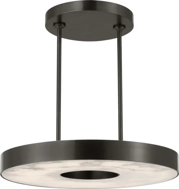 The Wyllis chandelier combines contemporary design with premium bronze finish and integrated 2700K LED lighting. At 24 inches, it's perfectly scaled for medium dining spaces and kitchen islands, delivering both style and high-quality illumination. - alternate view