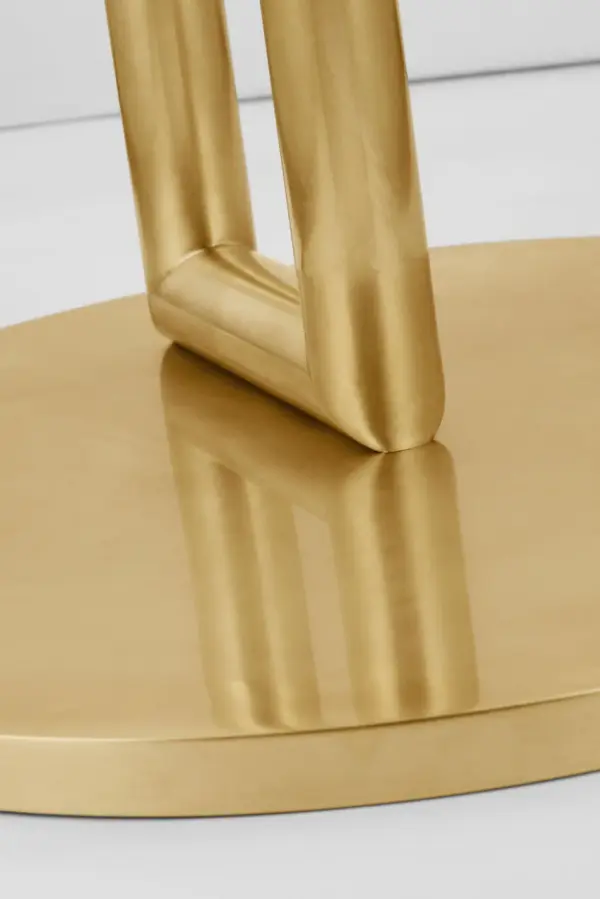 Sophisticated Large-Scale Floor Lamp with Warm Brass Finish - Image 4