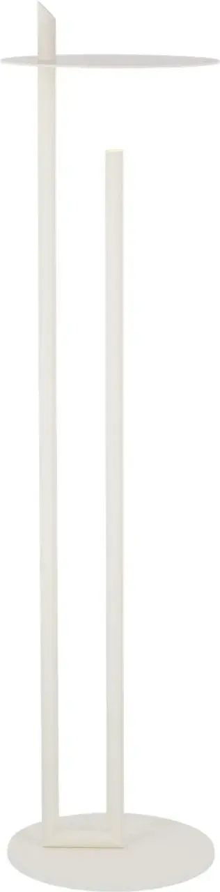 The Fielle Large Floor Lamp combines clean contemporary design with premium lighting quality. Its soft white finish and warm 2700K LED with 90 CRI delivers beautiful, true-to-life illumination perfect for living spaces. - alternate view