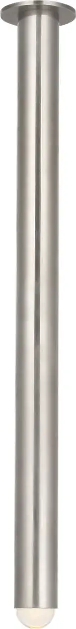 The Ebell Grande Flush Mount combines sophisticated antique nickel finish with high-quality 2700K LED lighting at 90 CRI. Its generous scale makes it ideal for larger spaces requiring ambient illumination without ceiling intrusion. - alternate view