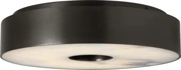 The Wyllis 12" flush mount delivers warm 2700K LED illumination in a compact bronze finish, ideal for bedrooms, hallways, and bathrooms. Its low-profile design suits standard ceiling heights while providing quality 90 CRI light. - alternate view