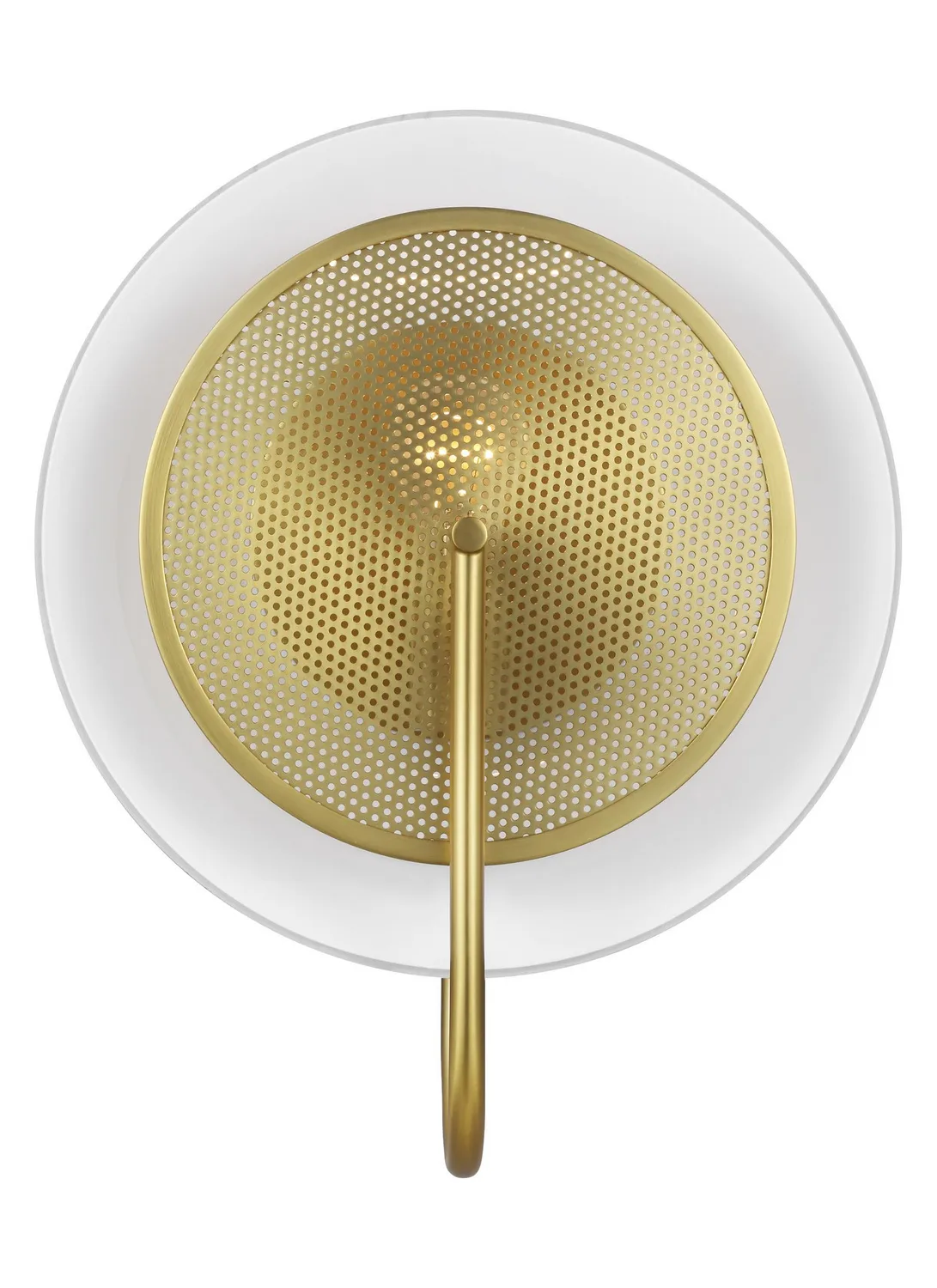 Gesture One Light Wall Sconce in Burnished Brass