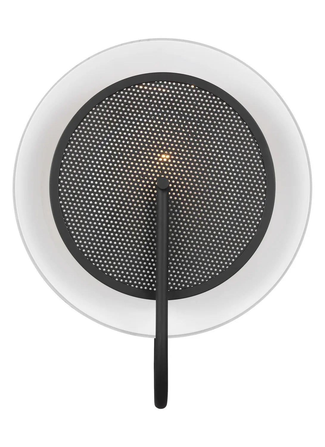 Gesture One Light Wall Sconce in Midnight Black