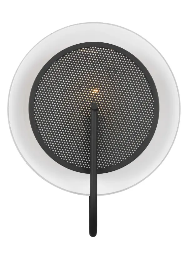 Gesture One Light Wall Sconce in Midnight Black