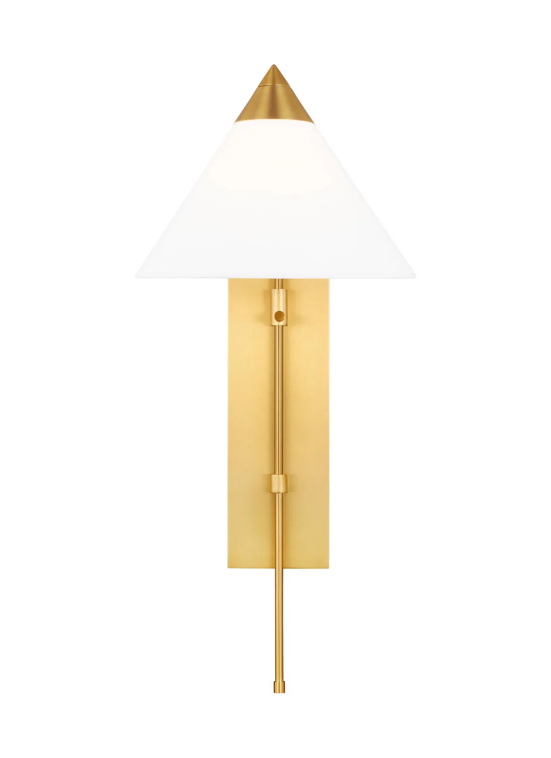 Franklin One Light Wall Sconce in Burnished Brass