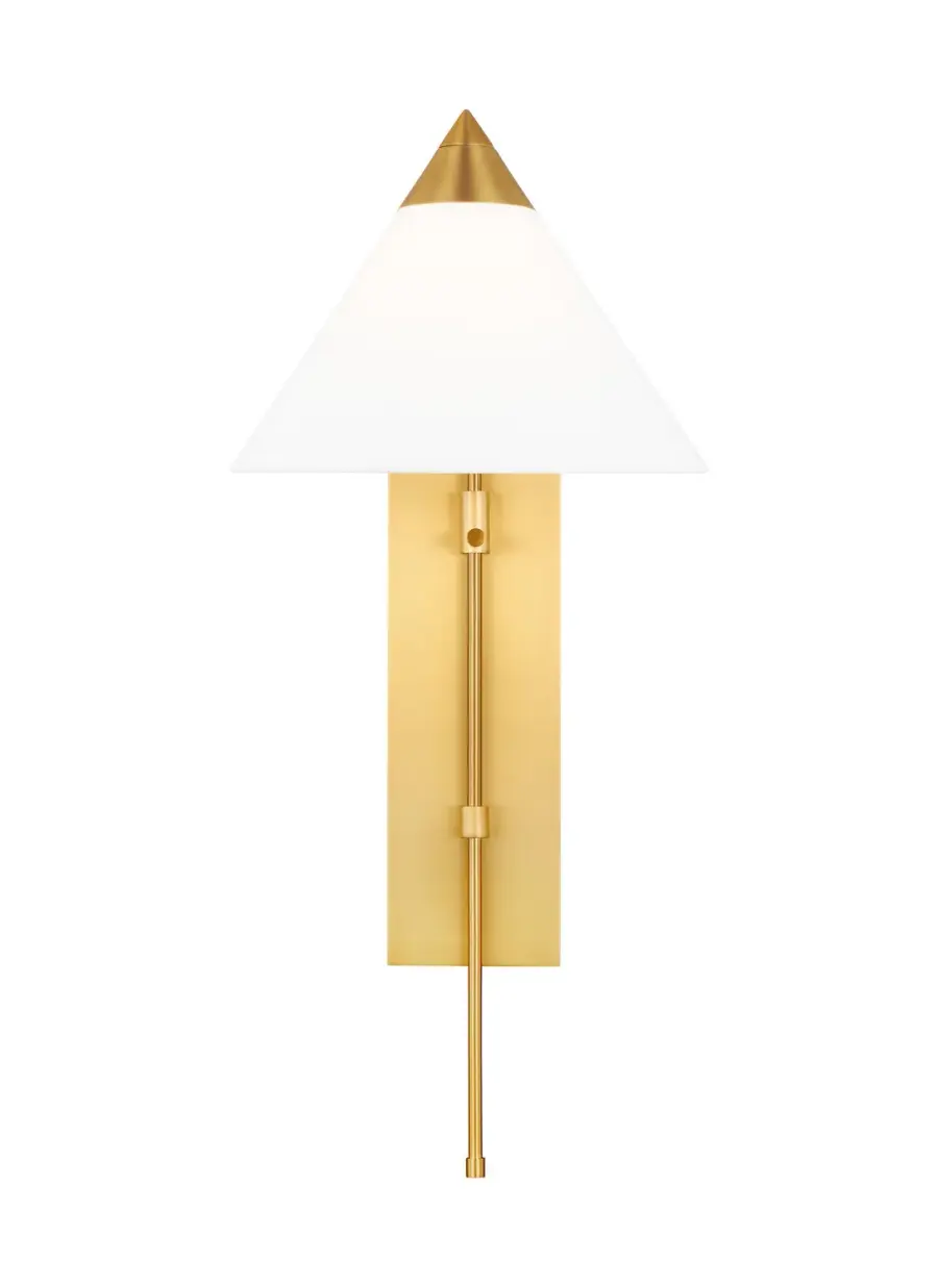Franklin One Light Wall Sconce in Burnished Brass