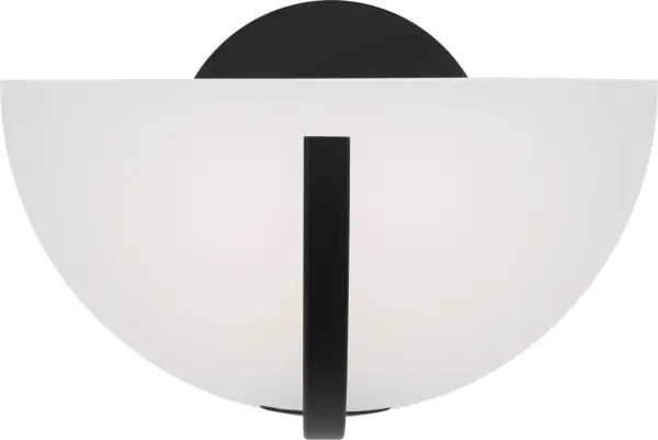 Nido One Light Wall Sconce in Midnight Black - Image 1
