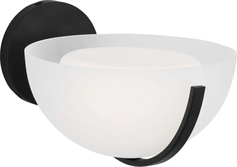 Nido One Light Wall Sconce in Midnight Black - Image 2