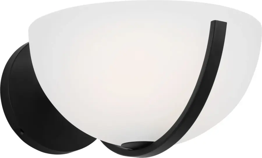 Nido One Light Wall Sconce in Midnight Black - Image 4